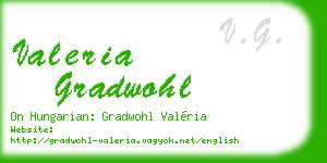 valeria gradwohl business card